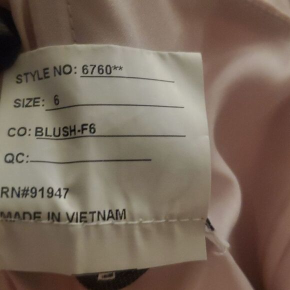 After Six Women's Blush Pink Cross Strap Open Back Halter Maxi Dress Size 6 Styl - Picture 3 of 3